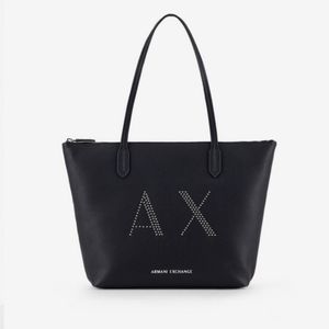 A|X Armani Exchange Faux Leather Shoulder Bag